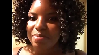 Chubby ebony brunettes caress eternally interexchange and take turns pissing in the toilet